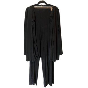 J.Jill Womens Black 2-Piece Top & Pants Large